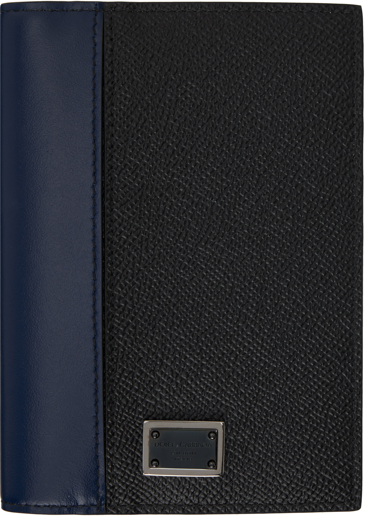 【送料&関税込】Dolce & Gabbana Passport Holder Black & Navy Dauphine Passport Holder by Dolce&Gabbana on Sale