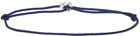 Le Gramme Navy 'Le 1 Gramme' Cord Bracelet