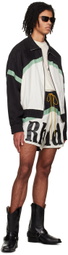 Rhude Black & Off-White Rhude Awakening Shorts