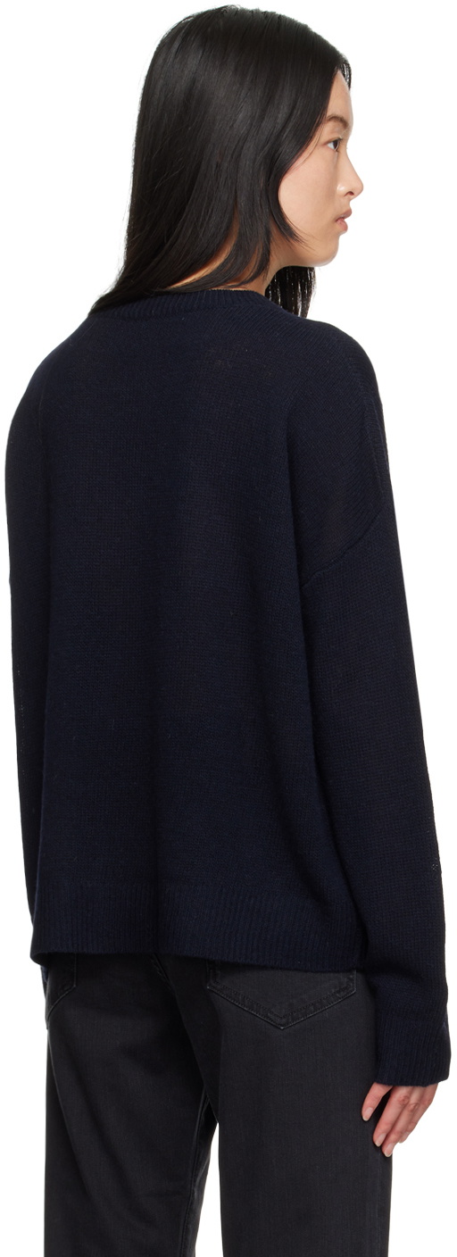 6397 Navy Off-Gauge Sweater