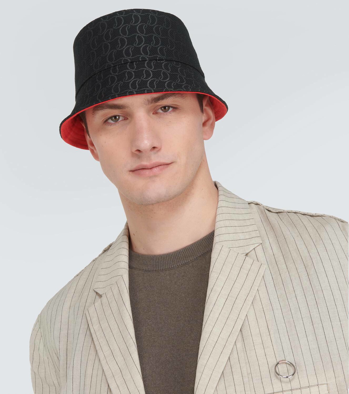 Christian Louboutin Bobino canvas bucket hat Christian Louboutin