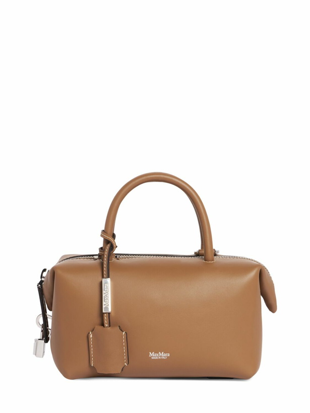 Photo: MAX MARA Small Holdall Leather Top Handle Bag