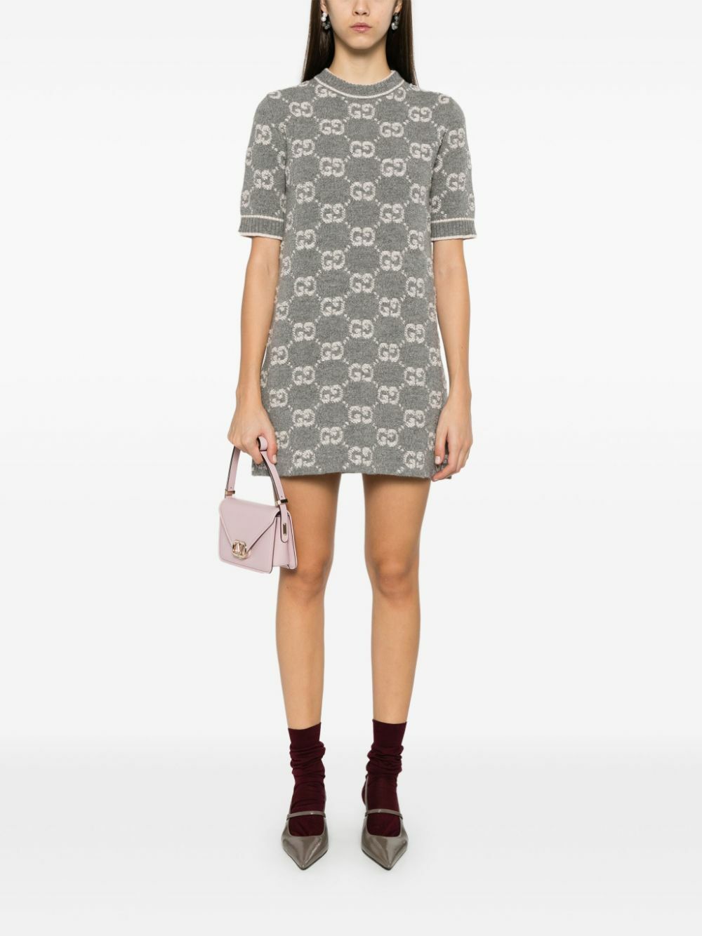 knee length dresses for ladies Gucci Gg Wool Mini Dress  Balardi