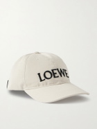 LOEWE - Louis Wain Logo-Embroidered Cotton-Twill Baseball Cap - White