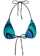 Pucci Printed Halterneck Bikini top Multi Print