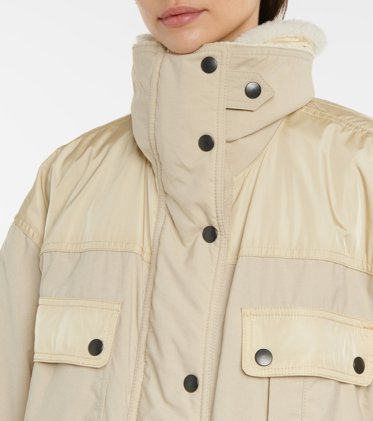 Isabel Marant - Dellazia faux-shearling-trimmed jacket