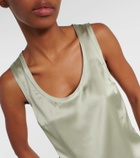 Brunello Cucinelli Silk-blend tank top