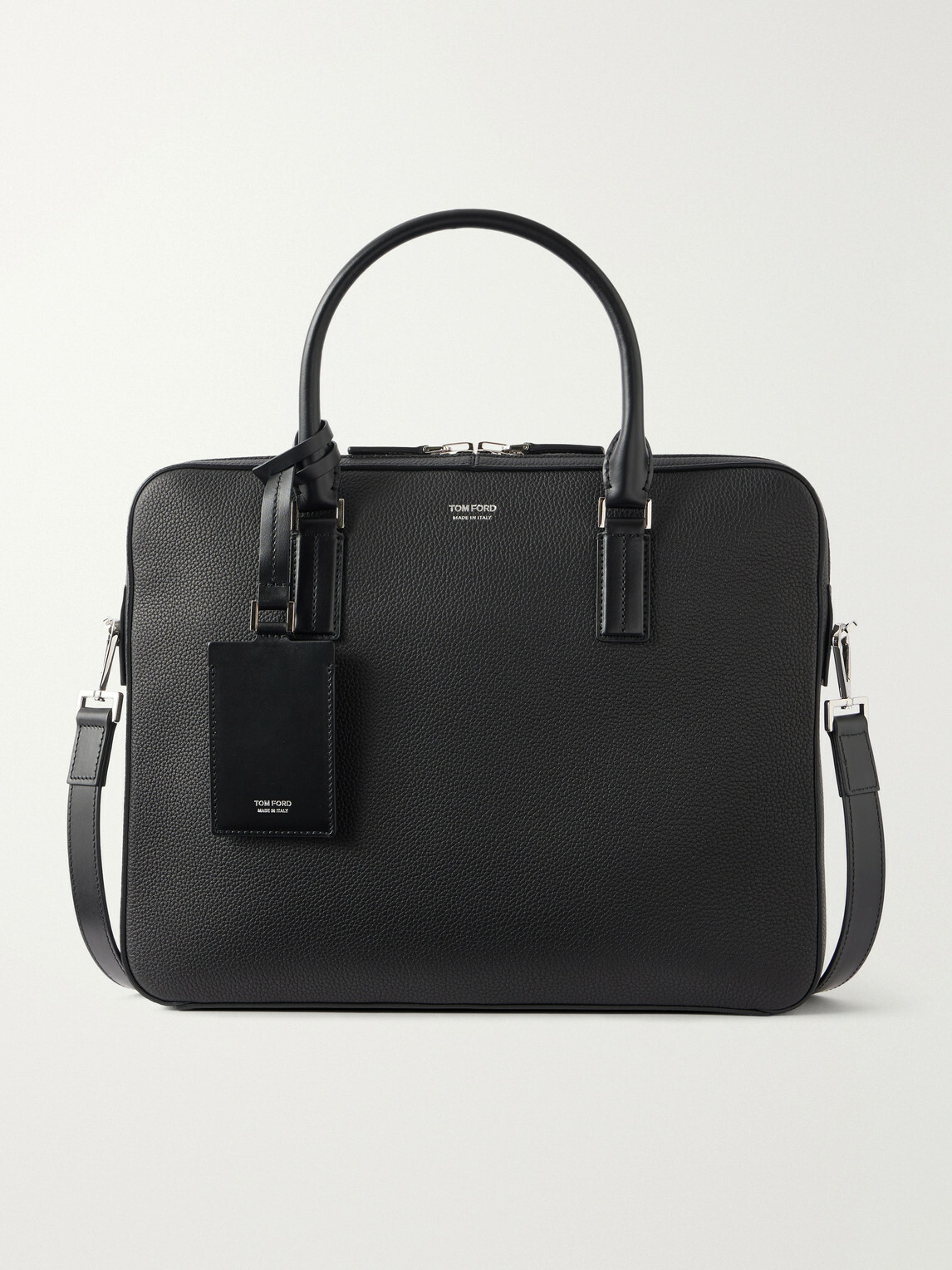 TOM FORD - Elliot Full-Grain Leather Briefcase