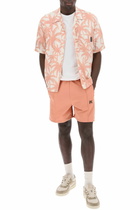 PALM ANGELS bowling shirt with palms motif Pink
