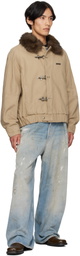 Andersson Bell Beige Ortega Washed Cotton Jacket