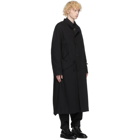 Yohji Yamamoto Reversible Black Twill Coat