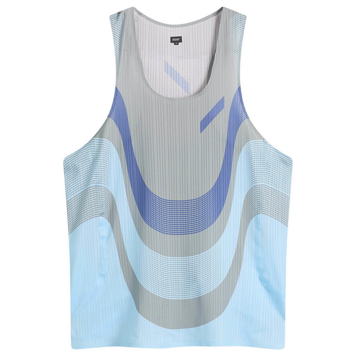 SOAR Men's Race Vest in Blue/Grey/Light Blue