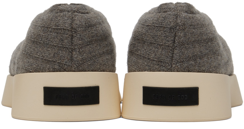 Fear of God Taupe Moc Knit Low Sneakers