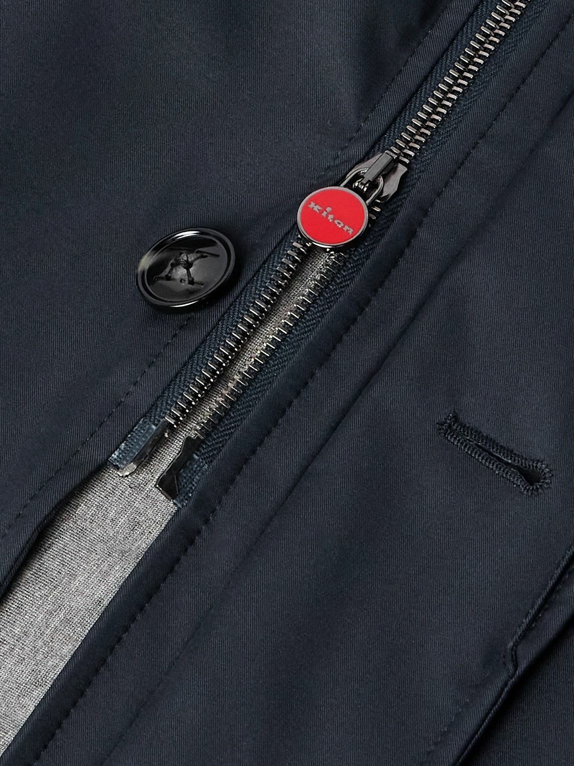 Kiton - Shell Coat - Blue