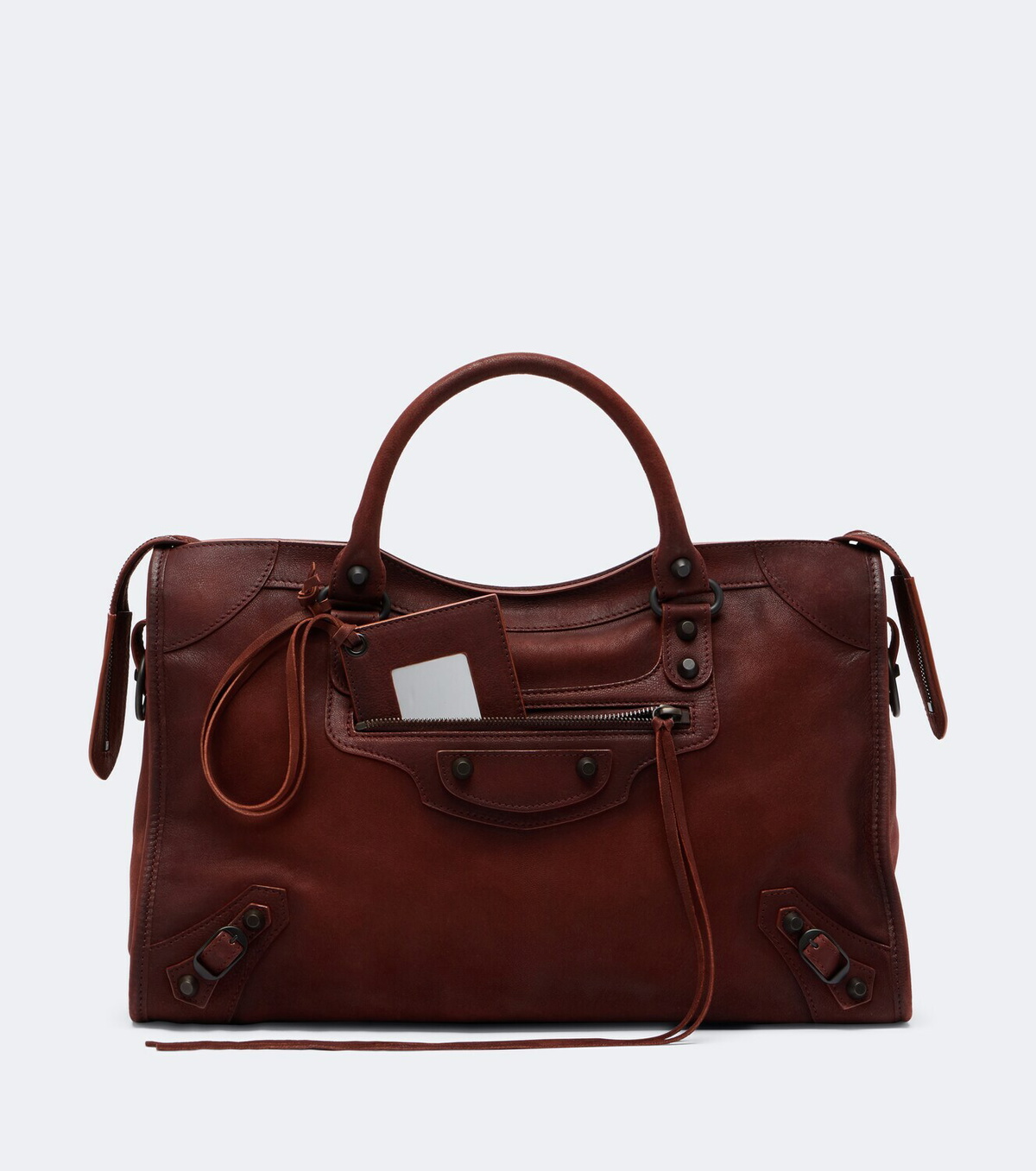 Balenciaga Le City Medium leather top-handle bag