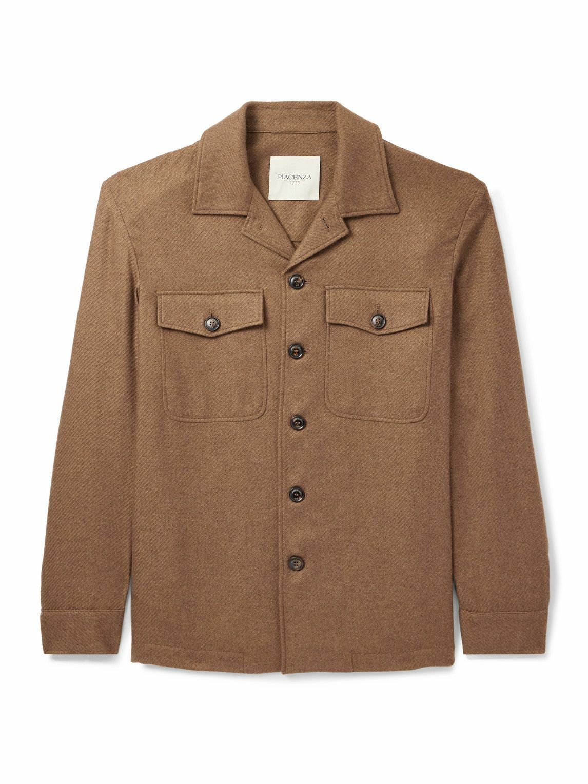 PIACENZA 1733 - Cashmere and Silk-Blend Overshirt - Brown