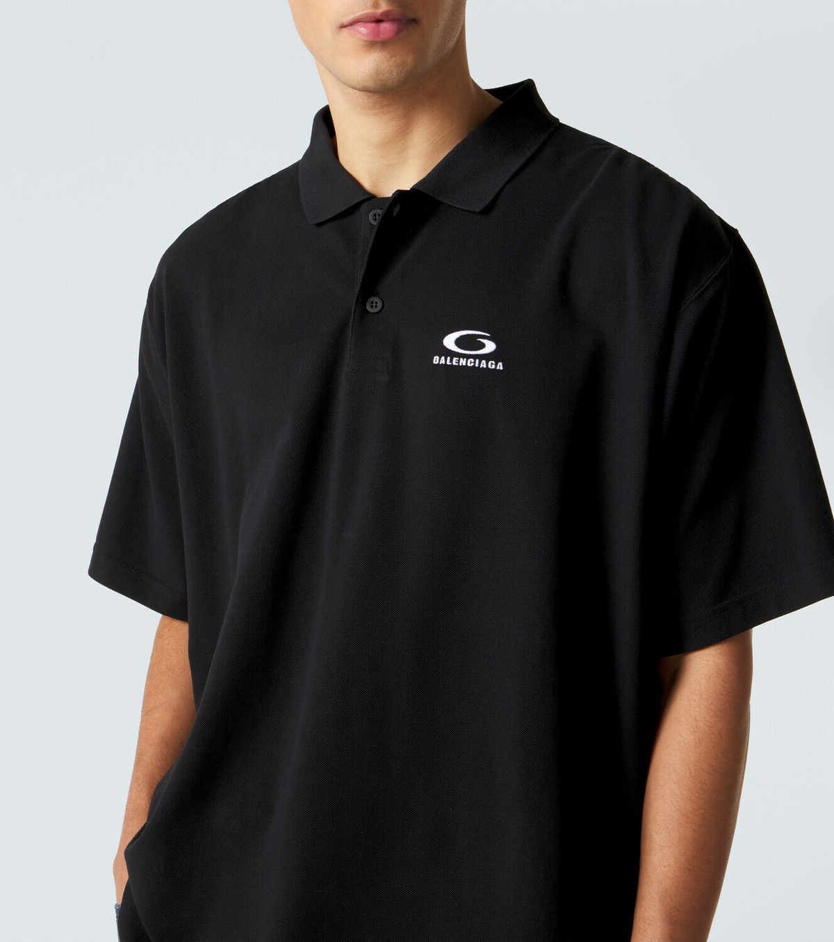 Balenciaga Logo cotton polo shirt