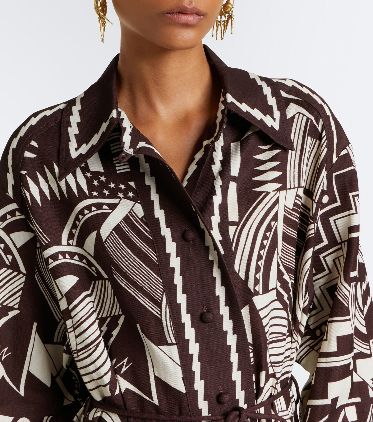 Alémais Lori printed shirt dress