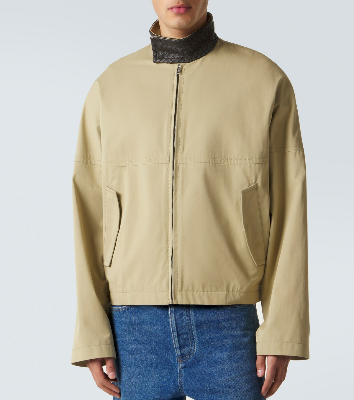 Bottega Veneta Intrecciato cotton blouson jacket