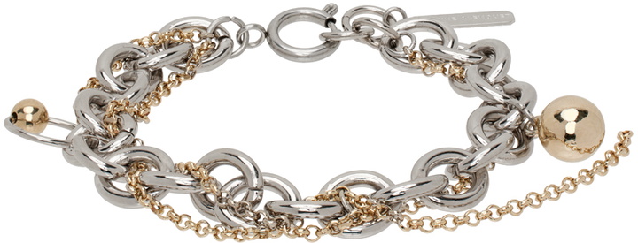 Photo: Justine Clenquet SSENSE Exclusive Silver & Gold Lewis Bracelet