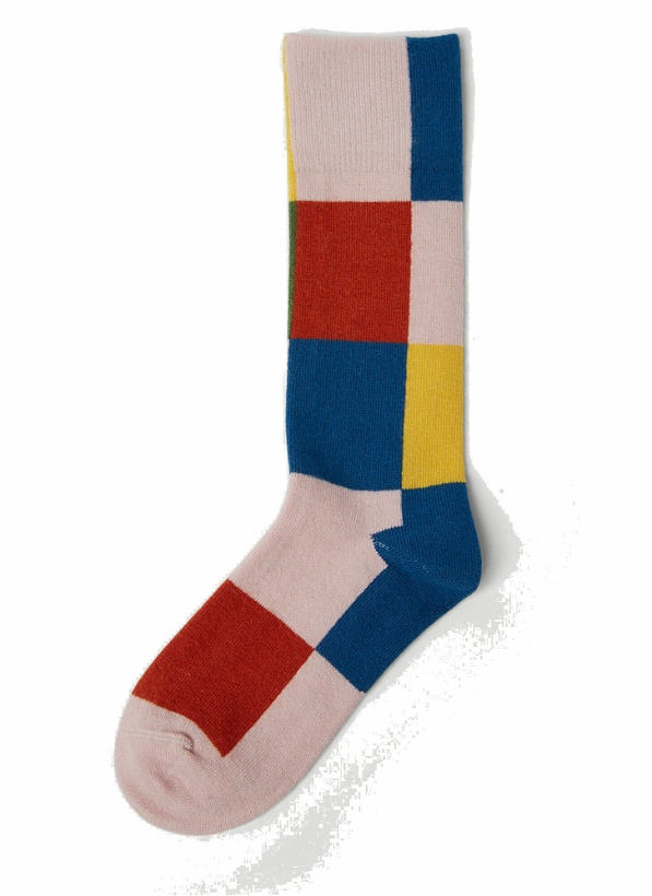 Photo: Toy Checker Socks in Multicolour