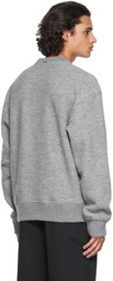 System Grey Wool Bouclé Sweater