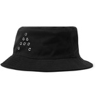 Acne Studios - Eyelet-Embellished Cotton-Twill Bucket Hat - Men - Black