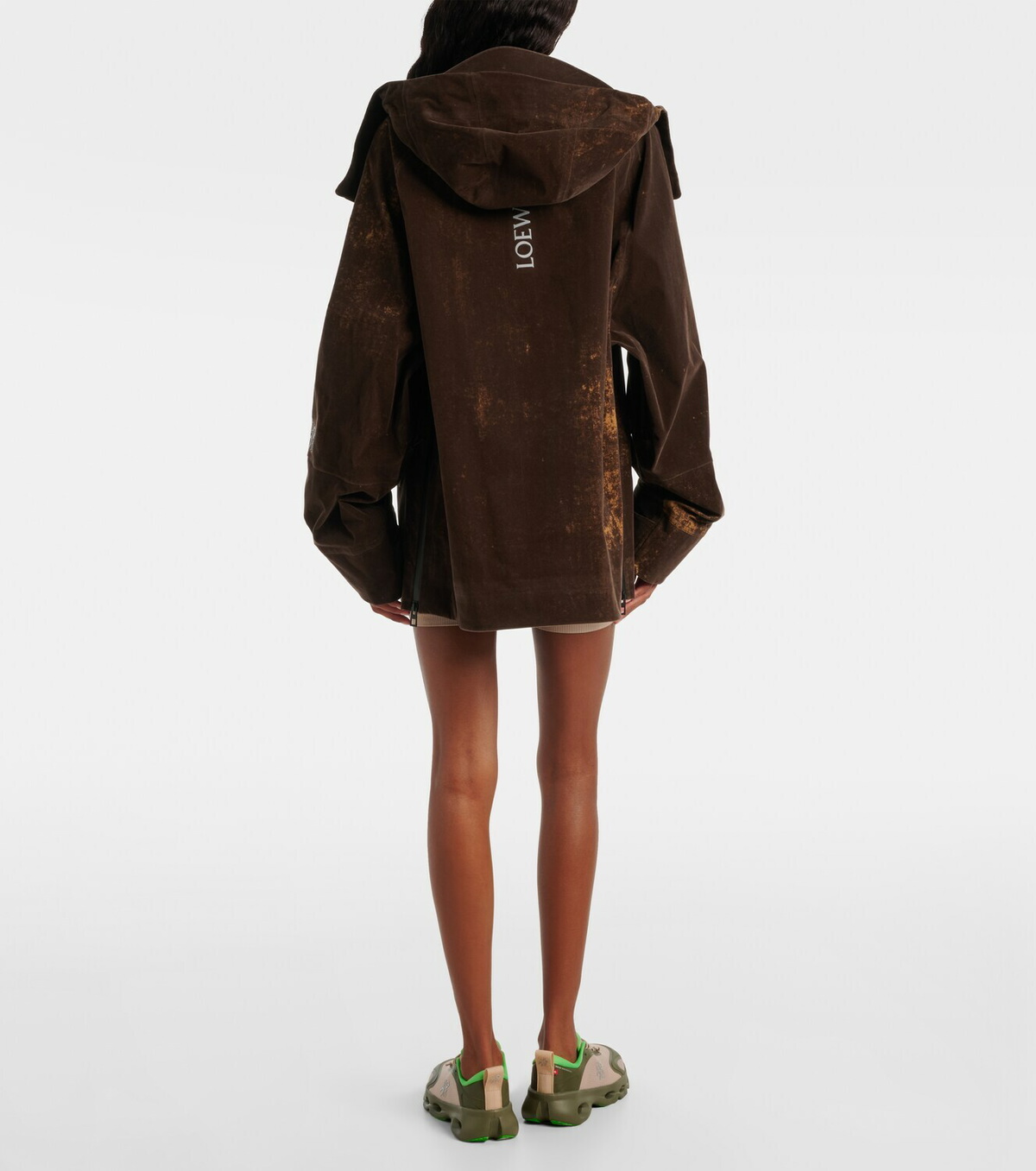 Loewe x On hooded oversized jacket