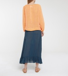 Lisa Marie Fernandez - Linen-blend blouse