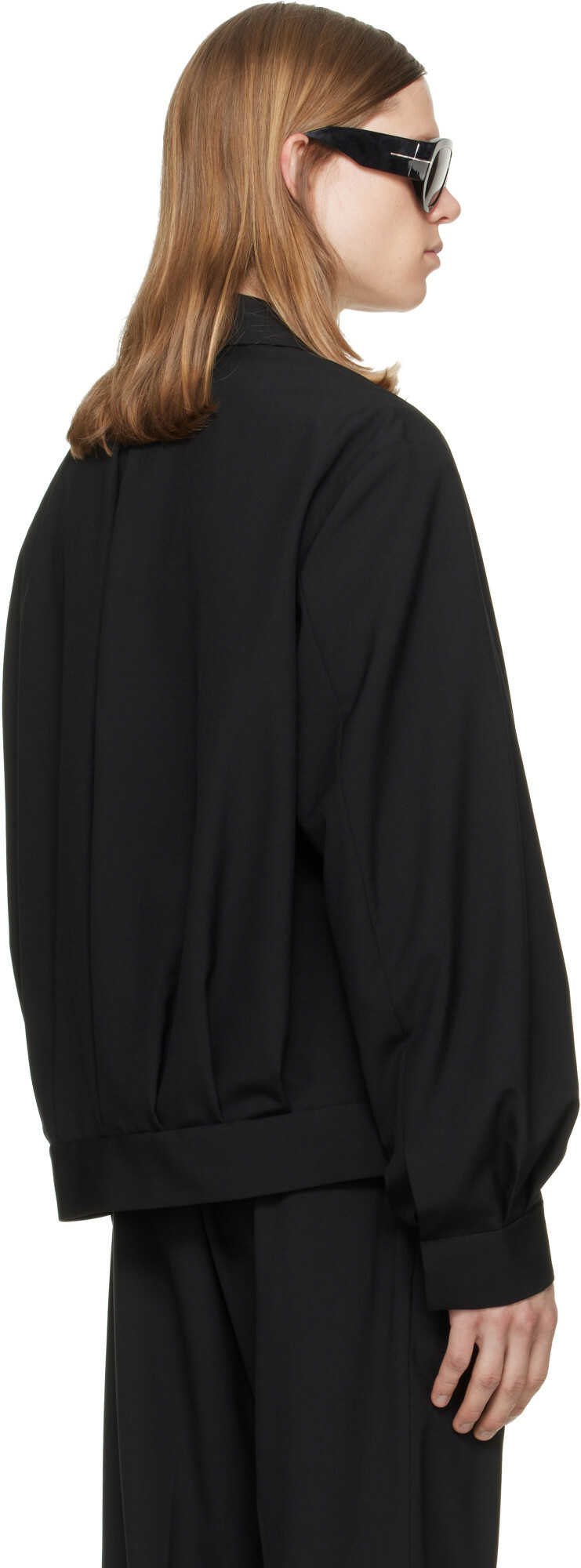 BALMAIN Black Wool 2-Button Jacket