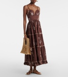 Poupette St Barth Milena printed cotton maxi dress