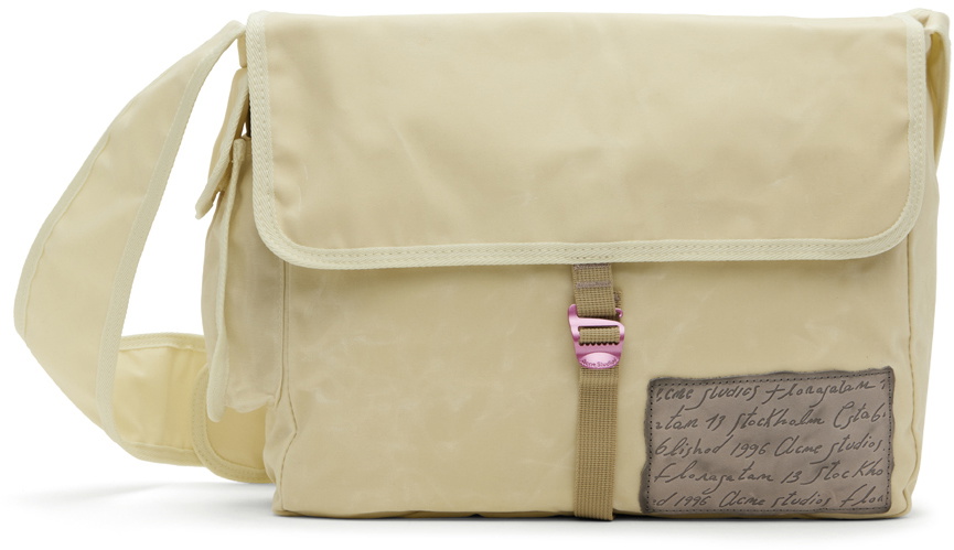 Acne Studios Messenger Bag メッセンジャーバッグ Acne Studios - Messenger bag - Cream beige/beige