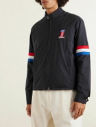 God's True Cashmere - Harley-Davidson Striped Appliquéd Recycled Shell Jacket - Black