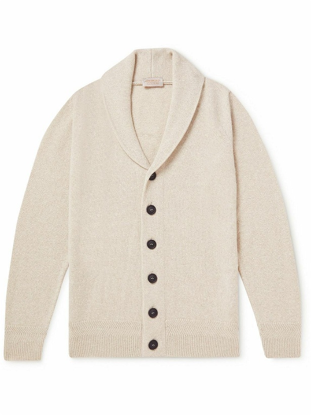 Photo: John Smedley - Cullen Recycled-Cashmere and Merino Wool-Blend Cardigan - Neutrals