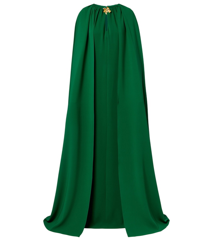 Photo: Oscar de la Renta Cyclamen silk-blend georgette kaftan