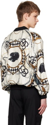 Stefan Cooke White Printed Cardigan