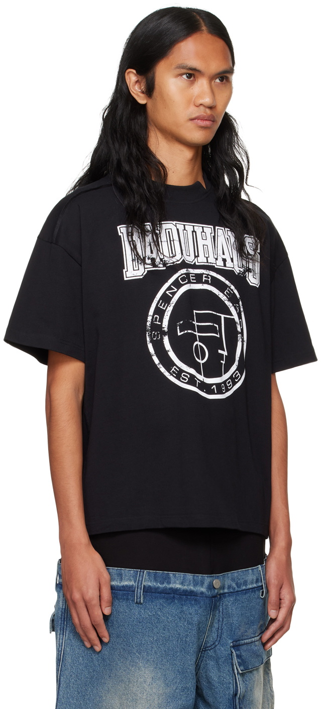 SPENCER BADU Black 'Badhaus' T-shirt