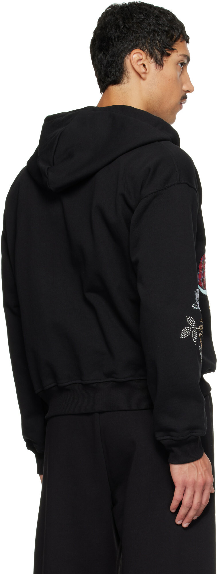Chopova Lowena Black Feelings Panic Zip Hoodie