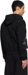 Chopova Lowena Black Feelings Panic Zip Hoodie