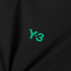 END. X Y-3 Short Sleeve T-Shirt in Black/Metallic Silver/Court Green