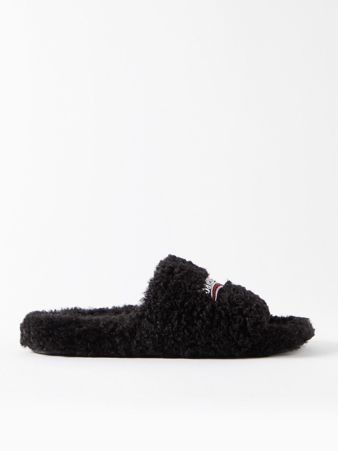 関税込【BALENCIAGA】Logo-Embossed Rubber Slides Black Balenciaga - Logo-Embossed Rubber Slides - Black Balenciaga