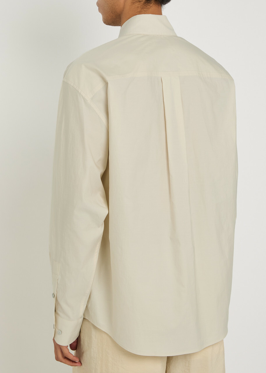 Lemaire Cotton and Silk-blend Shirt Cream