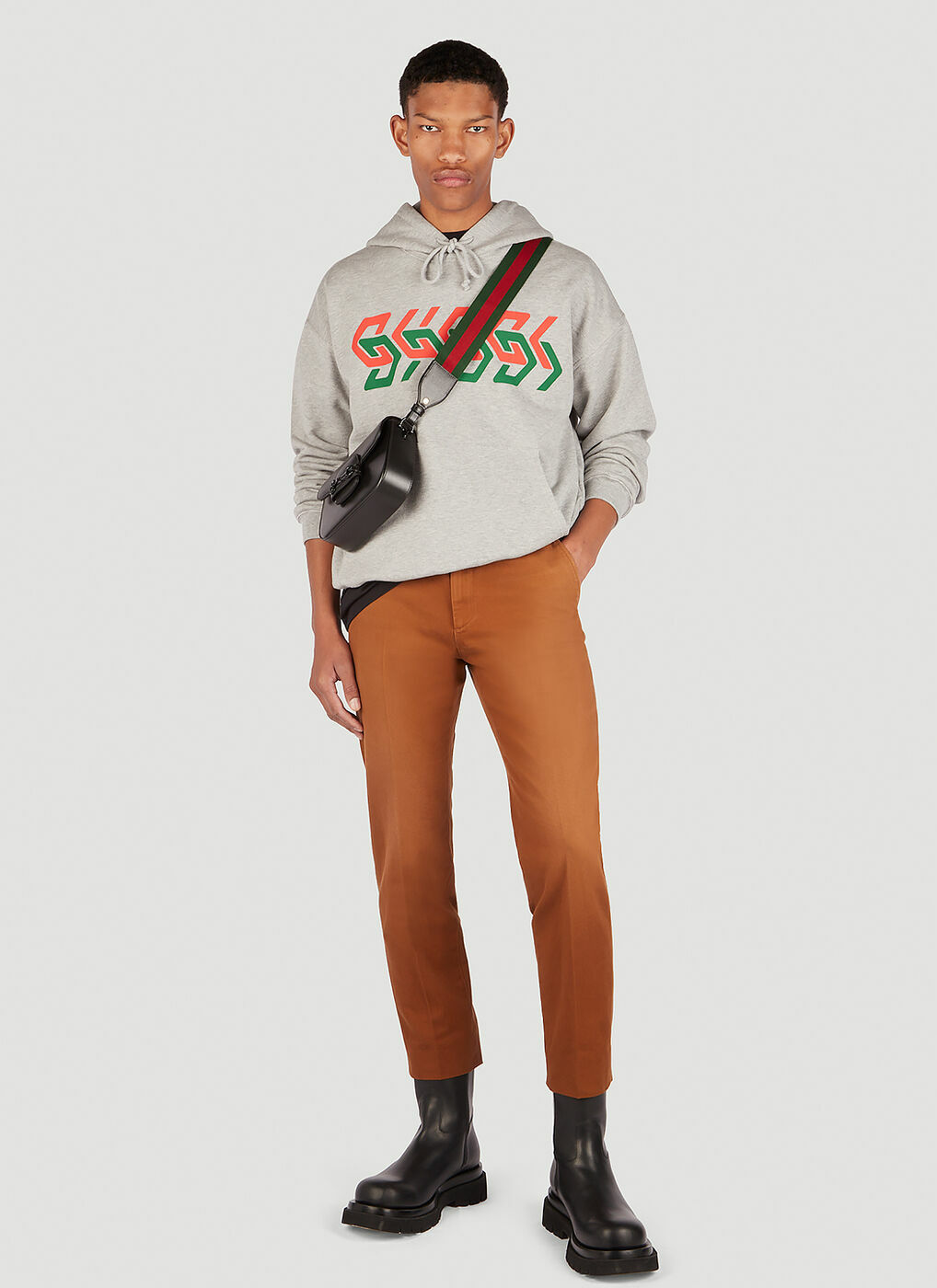 Gucci - Regular Fit Pants in Brown Gucci