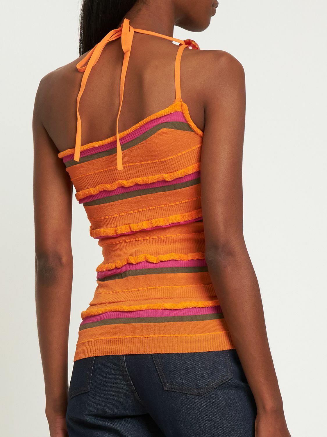 JACQUEMUS - La Maille Concha Knit Striped Top Jacquemus