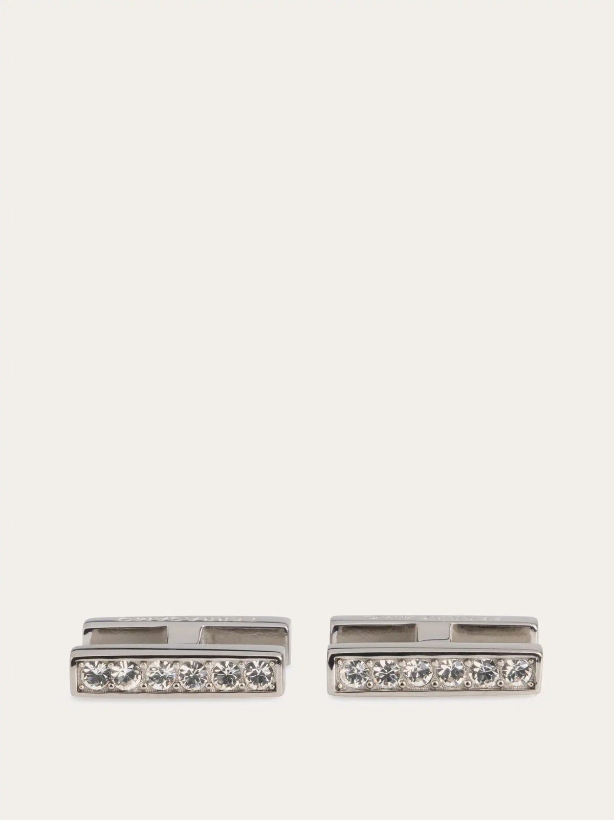 Ferragamo Mens Crystal embellished cufflinks in Blue