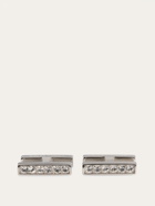 Ferragamo Mens Crystal embellished cufflinks in Blue