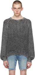 GUESS USA Gray Herringbone Sweater