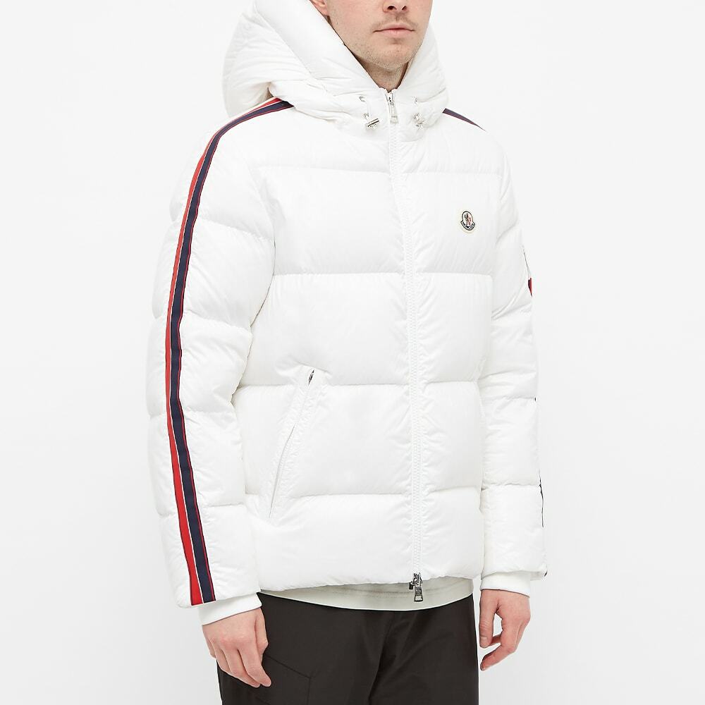 Moncler Men's Dincer Tricolore Sleeve Stripe Down Jacket in