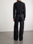 Rick Owens - Geth Straight-Leg Cotton-Blend Canvas Cargo Trousers - Black