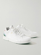 ON - Roger Federer The Roger Centre Court Faux Suede-Trimmed Vegan Leather and Mesh Tennis Sneakers - White